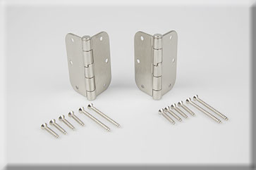 Brushed Nickel Hinge